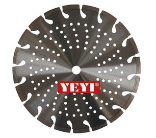 قطر 180mm تا 300mm از 400mm الماس بتن، ماسه سنگ، آسفالت تیغه اره نوع سگمنتال
