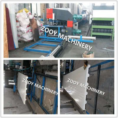 لاستیک تسمه انتقال برای از 1000mm PU ماشین ساندویچ پانل، PLC کنترل اتوماتیک فوم