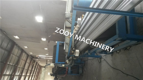 لاستیک تسمه انتقال برای از 1000mm PU ماشین ساندویچ پانل، PLC کنترل اتوماتیک فوم