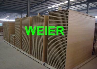 چوب پلاستیک کامپوزیت WPC انجمن خط تولید، CE گواهی SJSZ-92/188