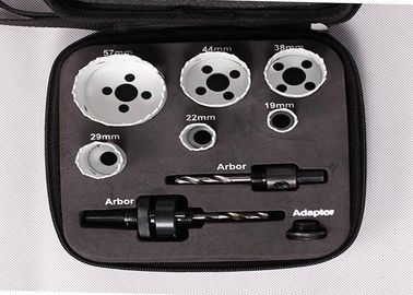 9PC HSS بی فلزی سوراخ اره تنظیم لنز 35mm برش عمیق با پارچه مورد
