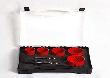 7PC فولاد ضد زنگ دو فلزی سوراخ اره 38mm و 44mm 2 اینچ 2.5 اینچ با خلبان مته / أربرس