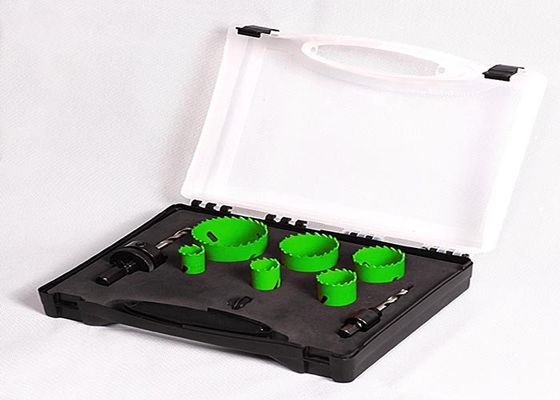 9PC HSS دو فلزی سوراخ تنظیم اره با صورت پلاستیکی، سوراخ برش مته