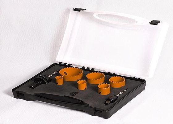 برق دو فلزی سوراخ اره مته مجموعه ای با 38mm و برش عمق، مورد پلاستیک