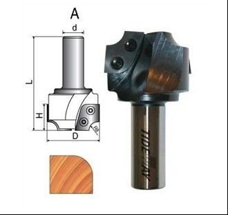 CNC روتر بیت دور بیت گوشه روتر با چاقو تغییر ساق های 20mm