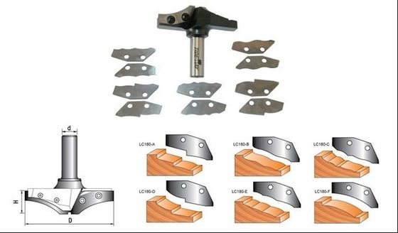 طول عمر بالا مطرح پانل CNC بیت روتر با چاقو تغییر