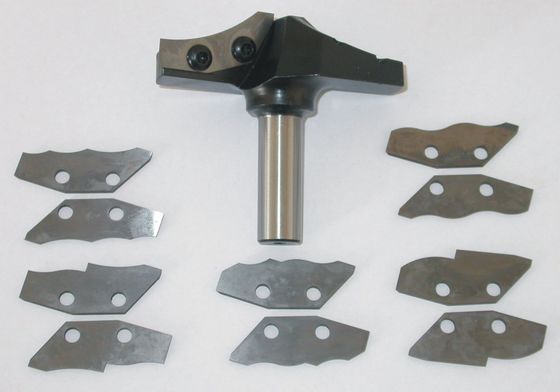 CNC روتر بیت با تعویض چاقو، 1/2 ساقه سیاه رنگ