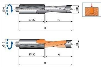 TCT بیت برای چند حفاری machines- بدنه فولادی با عملیات حرارتی
