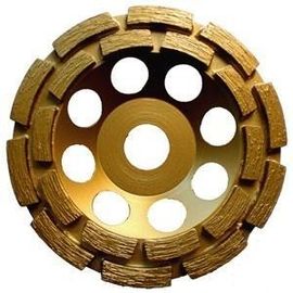متخلخل مس دو ردیف الماس جام سنگزنی چرخ برای بتن 3 &quot;6&quot; 7 &quot;
