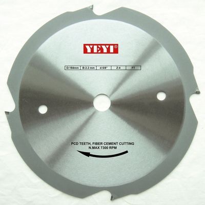 حرفه ای صنعتی 184mm PCD تیغ اره / الیاف سیمان تیغه اره